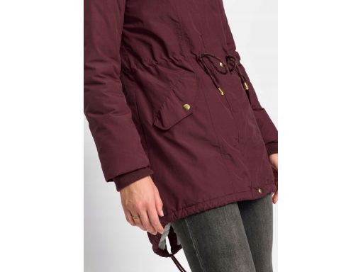 B.P.C kurtka ocieplana bordowa z kapturem ^38