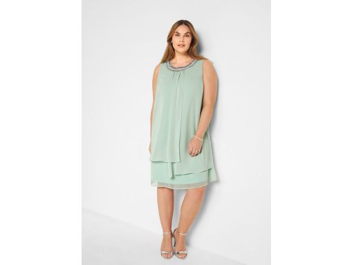 B.P.C sukienka szyfonowa z aplikacją Premium ^40