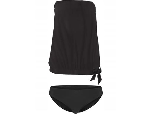 B.P.C tankini oversize czarne odpinane ramiączka r.42