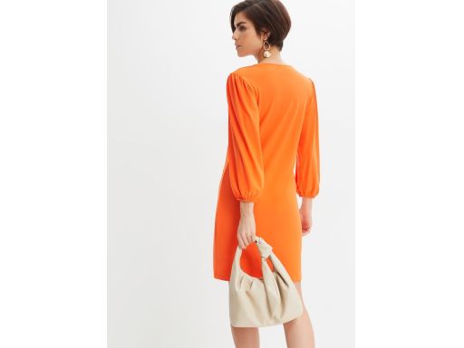 B.P.C pomarańczowa sukienka dżersejowa prosta r.44/46