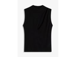 B.P.C czarny top z modnym wycięciem ^40/42