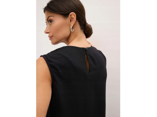 B.P.C bluzka czarna bez rękawów z przewiązaniem ^42