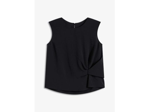 B.P.C bluzka czarna bez rękawów z przewiązaniem ^42