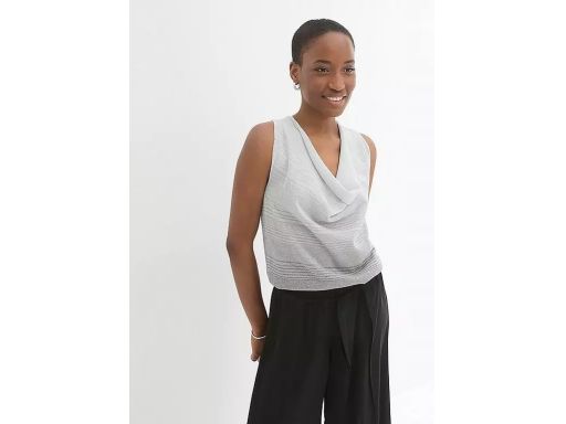 B.P.C top dzianinowy szaro-srebrny r.44/46