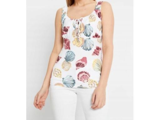 B.P.C top wzorzysty sznurowanie 36/38.