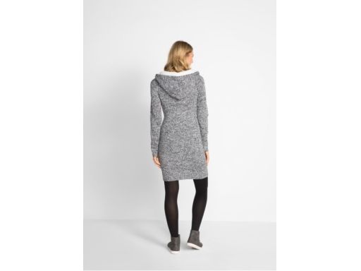B.P.C dzianinowa ciążowa sukienka kaptur z misiem r.40/42
