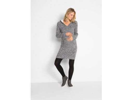 B.P.C dzianinowa ciążowa sukienka kaptur z misiem r.40/42