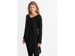 B.P.C sweter czarny z asymetryczny dołem ^40/42