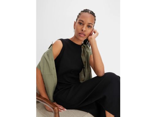 B.P.C długa sukienka maxi czarna bawełniana ^36/38