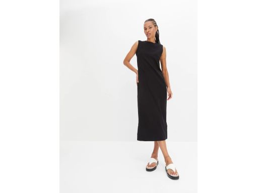 B.P.C długa sukienka maxi czarna bawełniana ^36/38