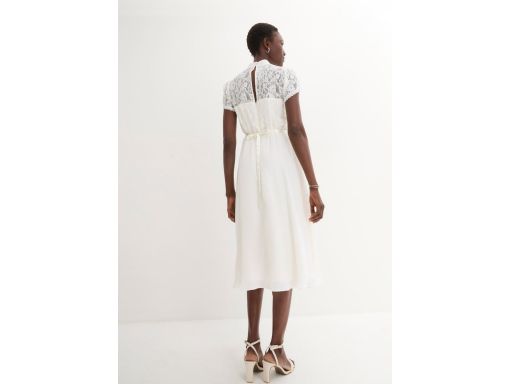 B.P.C śmietankowa suknia ślubna midi ^52