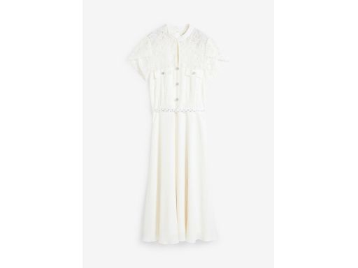 B.P.C śmietankowa suknia ślubna midi ^52