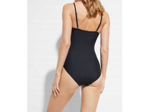 B.P.C kostium jednoczęściowy marszczony czarny 40.