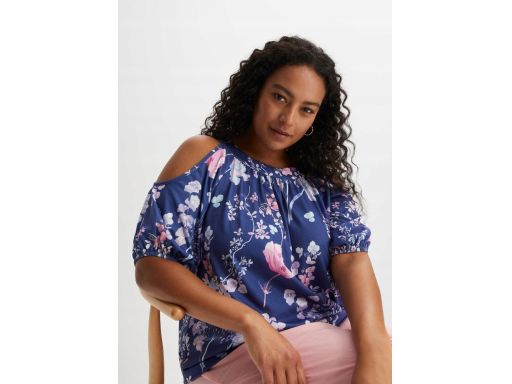 B.P.C bluzka z odkrytymi ramionami w kwiaty 36/38.