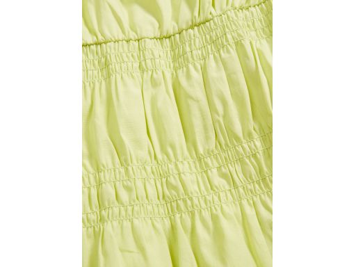 B.P.C bluzka zielona limonka bawełniana z marszczeniem ^34