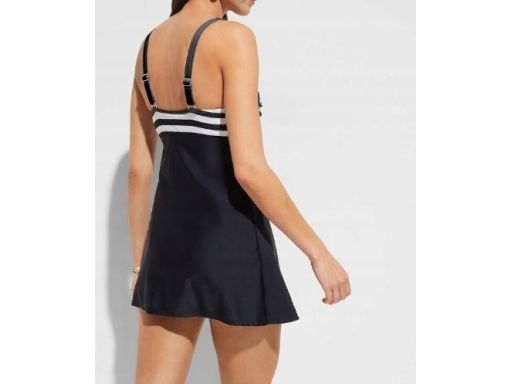 B.P.C długi top tankini czarno-biały w paski r.38