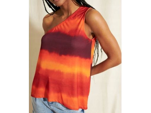 B.P.C bluzka wzorzysta top na jedno ramię ^44/46