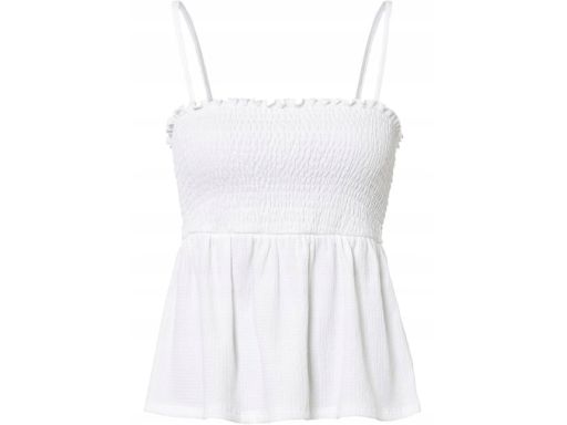 B.P.C top biały krepowany marszczenia ^40/42