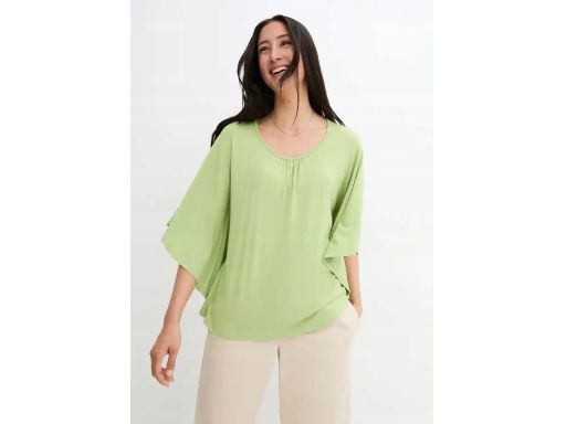 B.P.C bluzka zielona z wiskozy typu nietoperz ^40/42