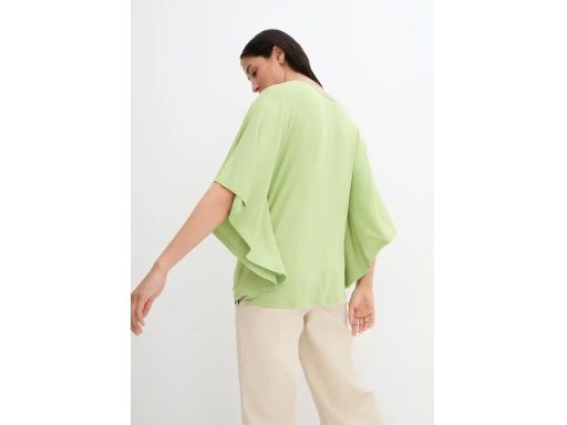 B.P.C bluzka zielona z wiskozy typu nietoperz ^40/42