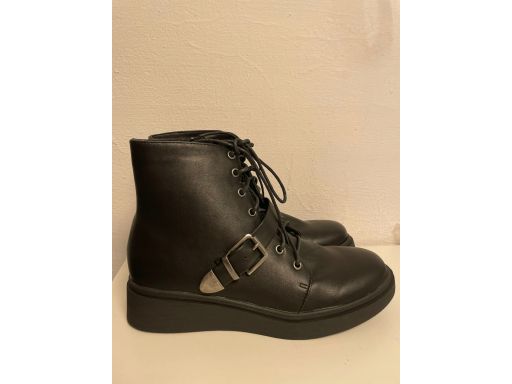 Botki damskie czarne modne r.39