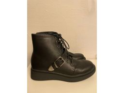 Botki damskie czarne modne r.39