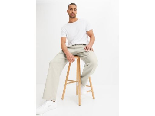 B.P.C męskie spodnie piaskowe proste r.52