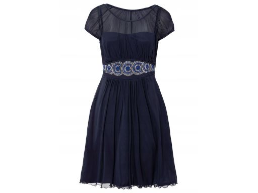 B.P.C sukienka granatowa z aplikacją r.52/54