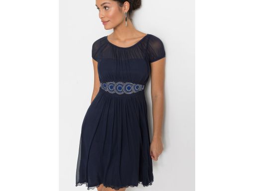 B.P.C sukienka granatowa z aplikacją r.52/54
