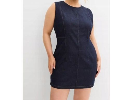 B.P.C jeansowa sukienka krótka ciemna 50.