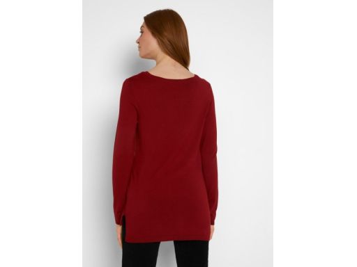 B.P.C sweter bordowy dłuższy cienki r.40/42