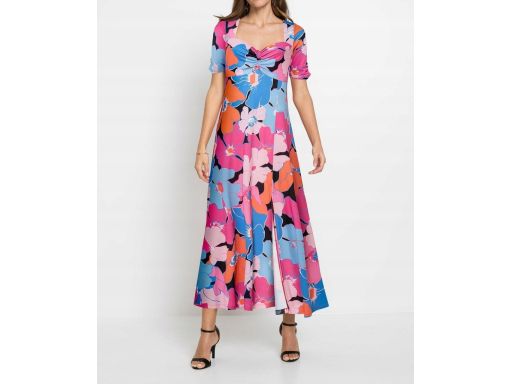 B.P.C sukienka kolorowa we wzory długa 40/42.