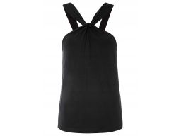B.P.C top czarny z wiskozy 32/34.