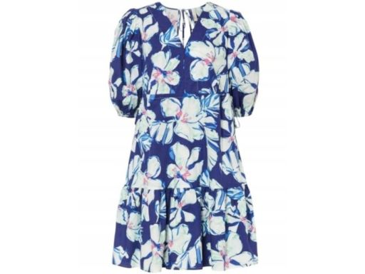 B.P.C sukienka z falbanami bawełniana we wzory 44.