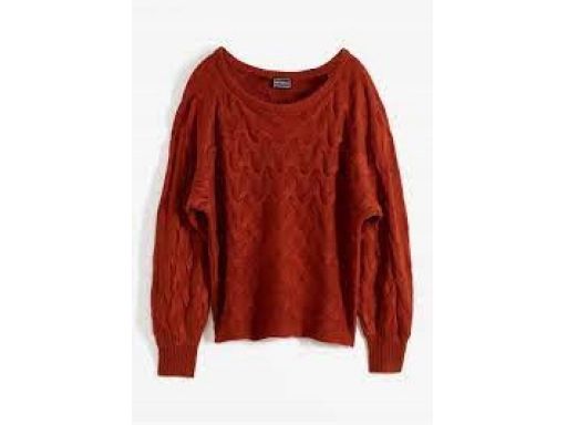 B.P.C sweter brązowy w warkocze ^40/42