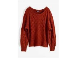 B.P.C sweter brązowy w warkocze ^40/42