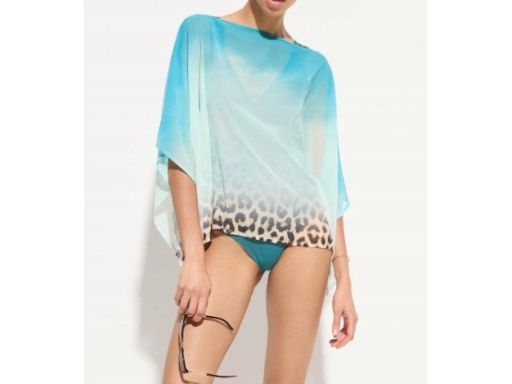 B.P.C szyfonowa tunika plażowa w cętki r.44/46