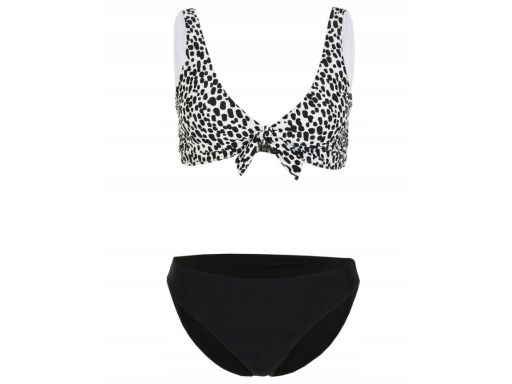 B.P.C bikini bustier biało-czarne z figami ^48