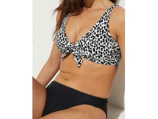 B.P.C bikini bustier biało-czarne z figami ^48