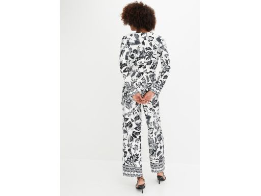 B.P.C kombinezon biały w czarne wzory 36/38.