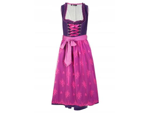 B.P.C. sukienka ludowa fioletowo-różowa 40.
