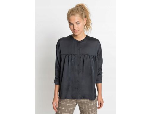 B.P.C bluzka koszulowa satyna granatowa r.40