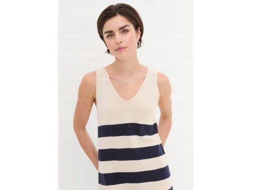 B.P.C sukienka plażowa dzianinowa w paski r.44/46