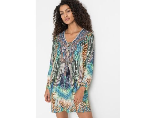 B.P.C. sukienka we wzory szyfon r.42