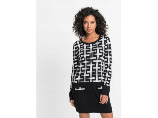 B.P.C dzianinowa sukienka we wzory 36/38.