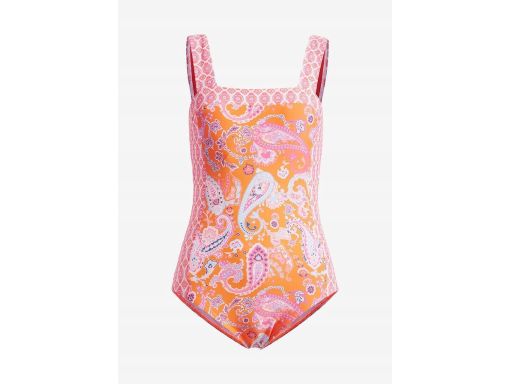 B.P.C pomarańczowy kostium kąpielowy we wzory ^48