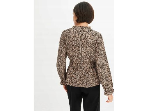 B.P.C bluzka w cętki z baskinką 52.