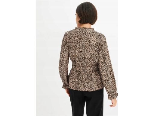 B.P.C bluzka w cętki z baskinką 52.