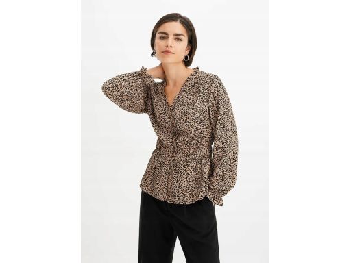 B.P.C bluzka w cętki z baskinką 52.