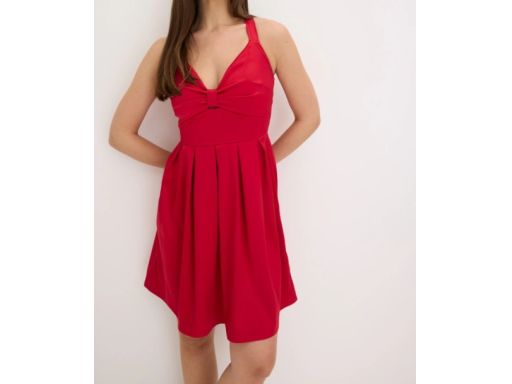 B.P.C sukienka satynowa mini czerwona ^38